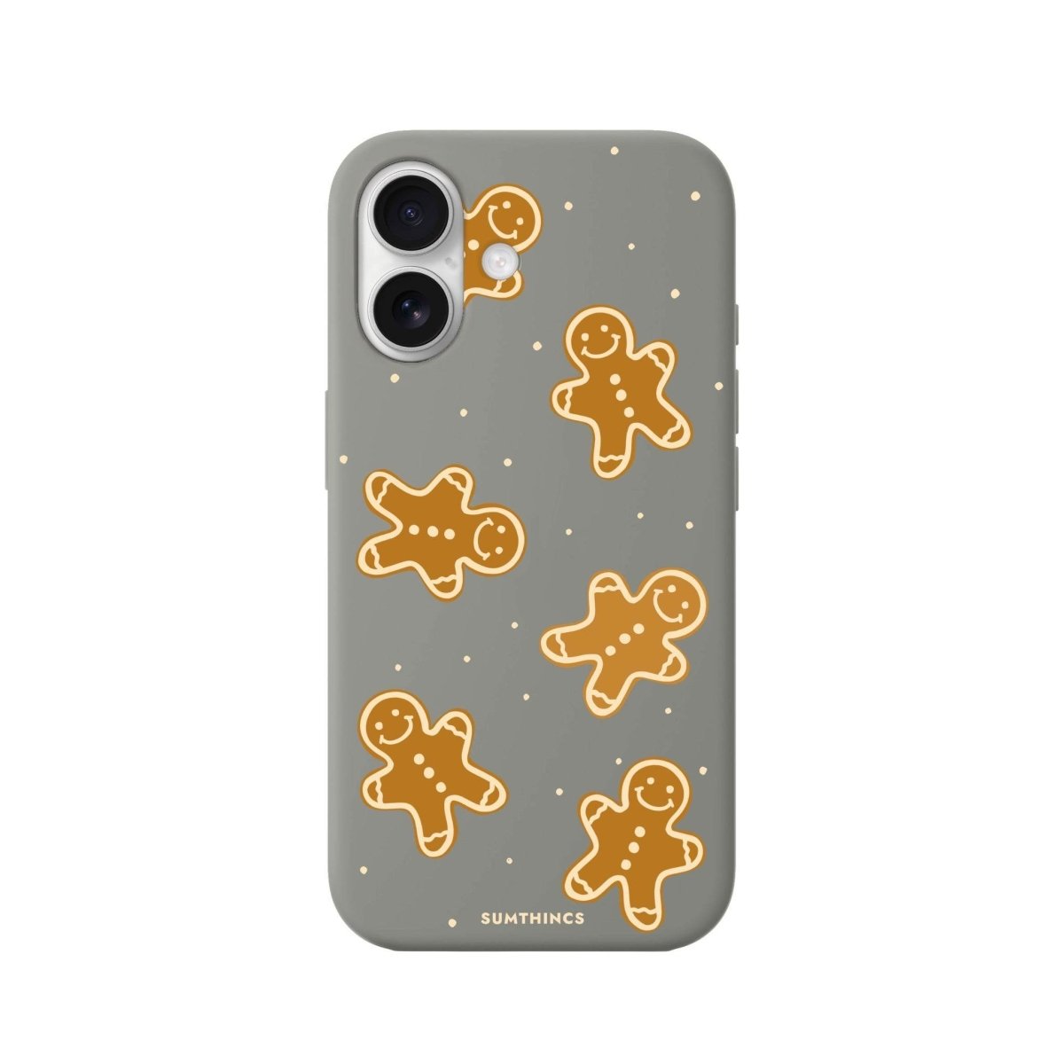iPhone 16 Gingerbread Man Premium Telefon Kılıfı Gri - SUMTHINCS