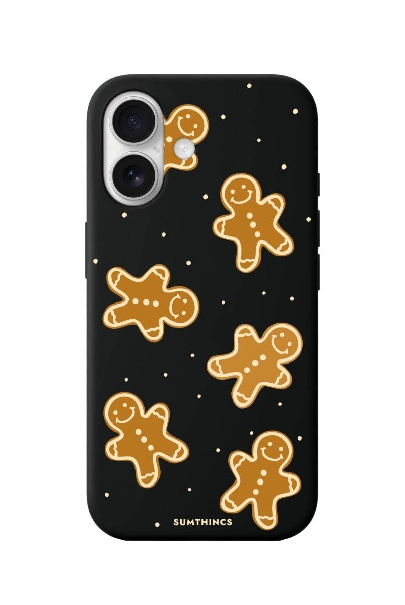 iPhone 16 Gingerbread Man Premium Telefon Kılıfı Siyah - SUMTHINCS