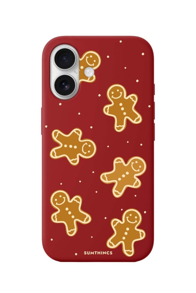 iPhone 16 Gingerbread Man Premium Telefon Kılıfı Kırmızı - SUMTHINCS