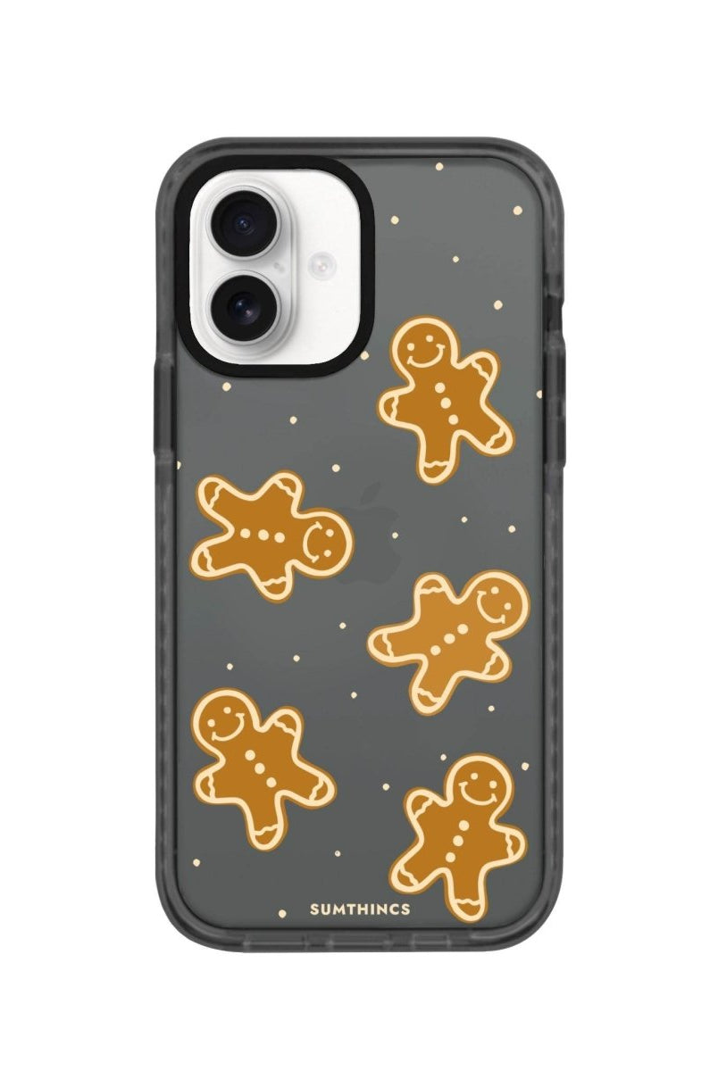 iPhone 16 Gingerbread Man Procase Şeffaf Telefon Kılıfı Antrasit - SUMTHINCS