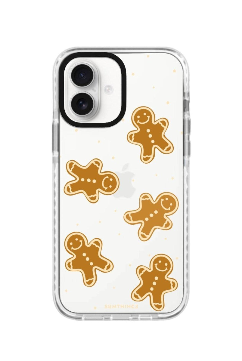 iPhone 16 Gingerbread Man Procase Şeffaf Telefon Kılıfı Beyaz Şeffaf - SUMTHINCS