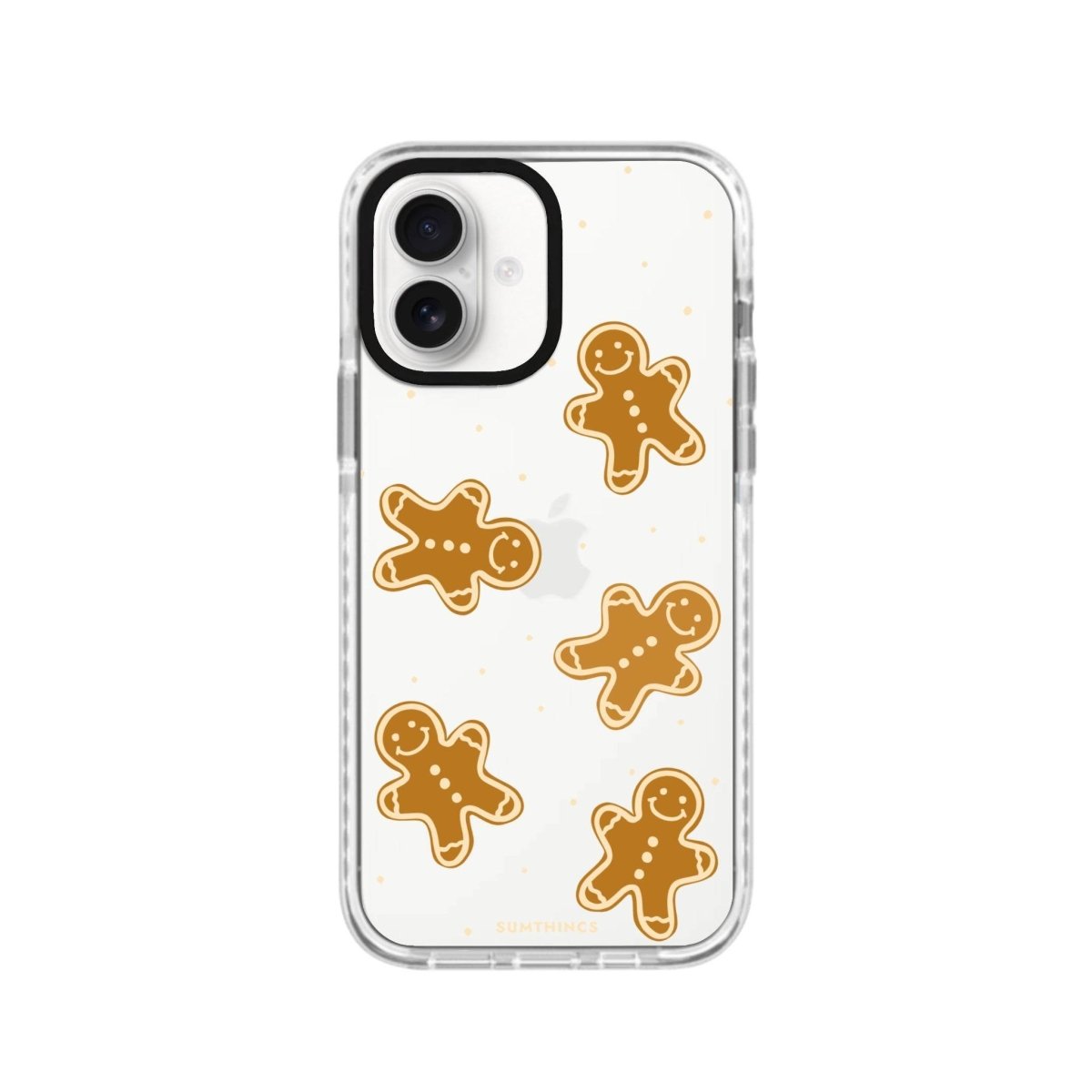 iPhone 16 Gingerbread Man Procase Şeffaf Telefon Kılıfı Beyaz Şeffaf - SUMTHINCS