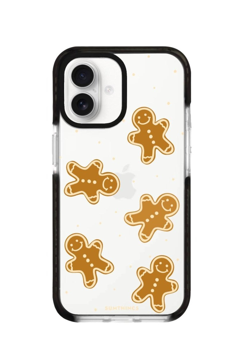iPhone 16 Gingerbread Man Procase Şeffaf Telefon Kılıfı Siyah Şeffaf - SUMTHINCS