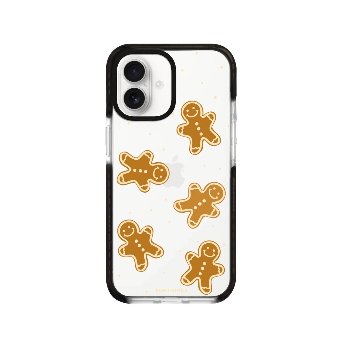 iPhone 16 Gingerbread Man Procase Şeffaf Telefon Kılıfı Siyah Şeffaf - SUMTHINCS
