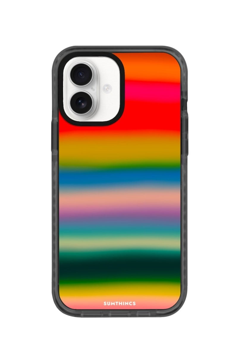 iPhone 16 Gradient Glow Procase Şeffaf Telefon Kılıfı Antrasit - SUMTHINCS