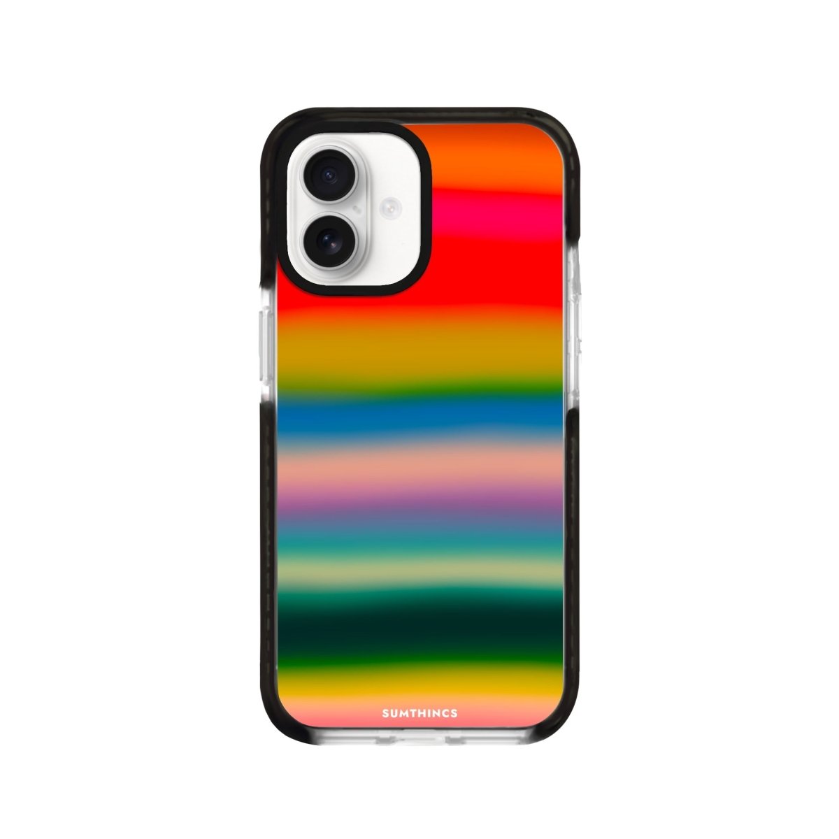 iPhone 16 Gradient Glow Procase Şeffaf Telefon Kılıfı Siyah Şeffaf - SUMTHINCS