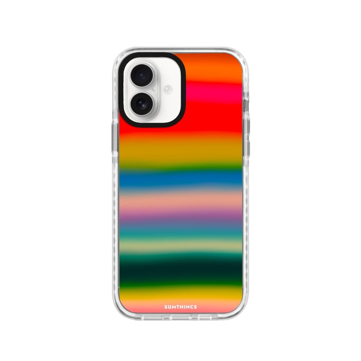 iPhone 16 Gradient Glow Procase Şeffaf Telefon Kılıfı Beyaz Şeffaf - SUMTHINCS
