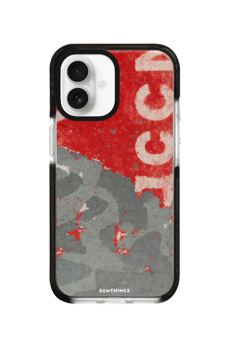 iPhone 16 Graffiti Procase Şeffaf Telefon Kılıfı Siyah Şeffaf - SUMTHINCS