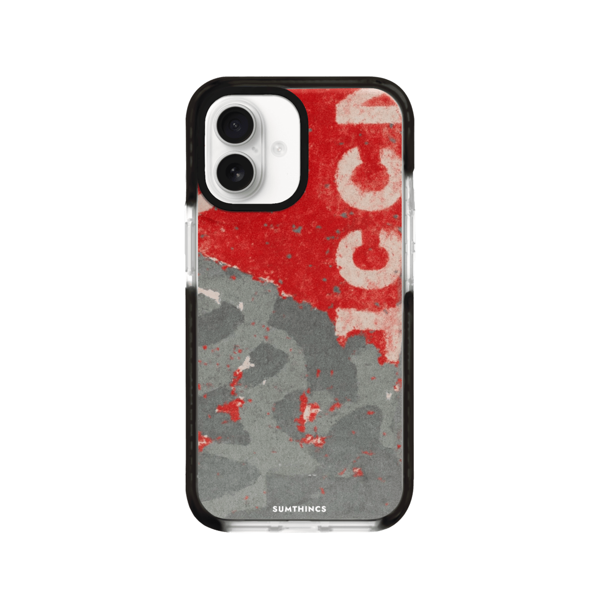 iPhone 16 Graffiti Procase Şeffaf Telefon Kılıfı Siyah Şeffaf - SUMTHINCS