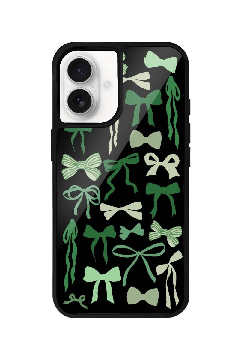 iPhone 16 Green Garland Glossy Cam Telefon Kılıfı - SUMTHINCS