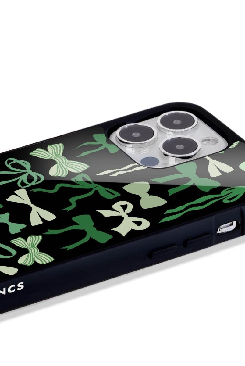 iPhone 16 Green Garland Glossy Cam Telefon Kılıfı - SUMTHINCS