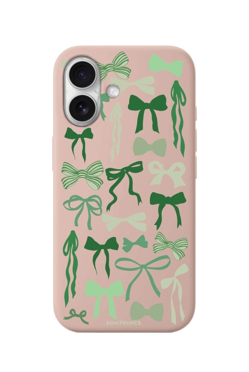 iPhone 16 Green Garland Premium Telefon Kılıfı Bej - SUMTHINCS