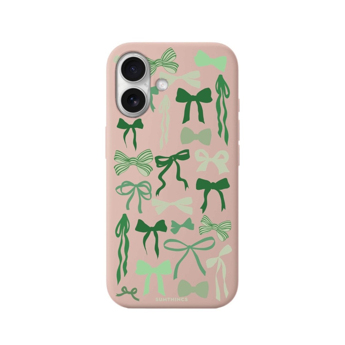 iPhone 16 Green Garland Premium Telefon Kılıfı Bej - SUMTHINCS