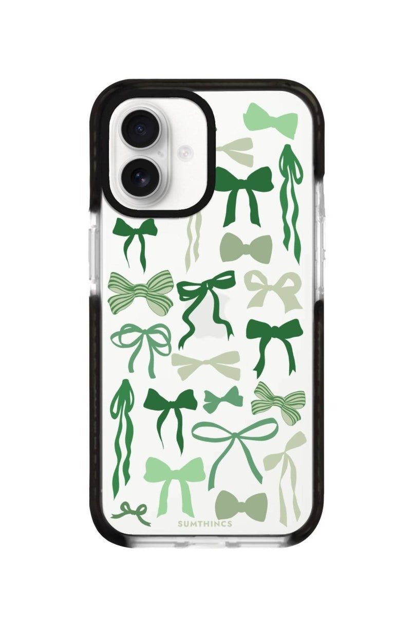 iPhone 16 Green Garland Procase Şeffaf Telefon Kılıfı Siyah Şeffaf - SUMTHINCS