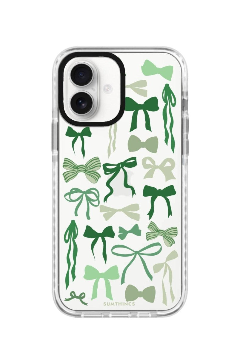 iPhone 16 Green Garland Procase Şeffaf Telefon Kılıfı Beyaz Şeffaf - SUMTHINCS