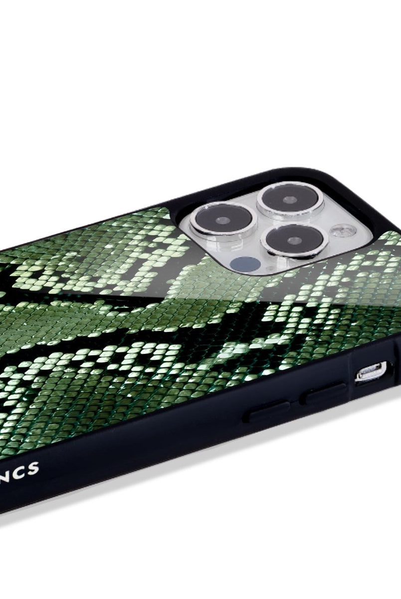 iPhone 16 Green Skin Glossy Cam Telefon Kılıfı - SUMTHINCS