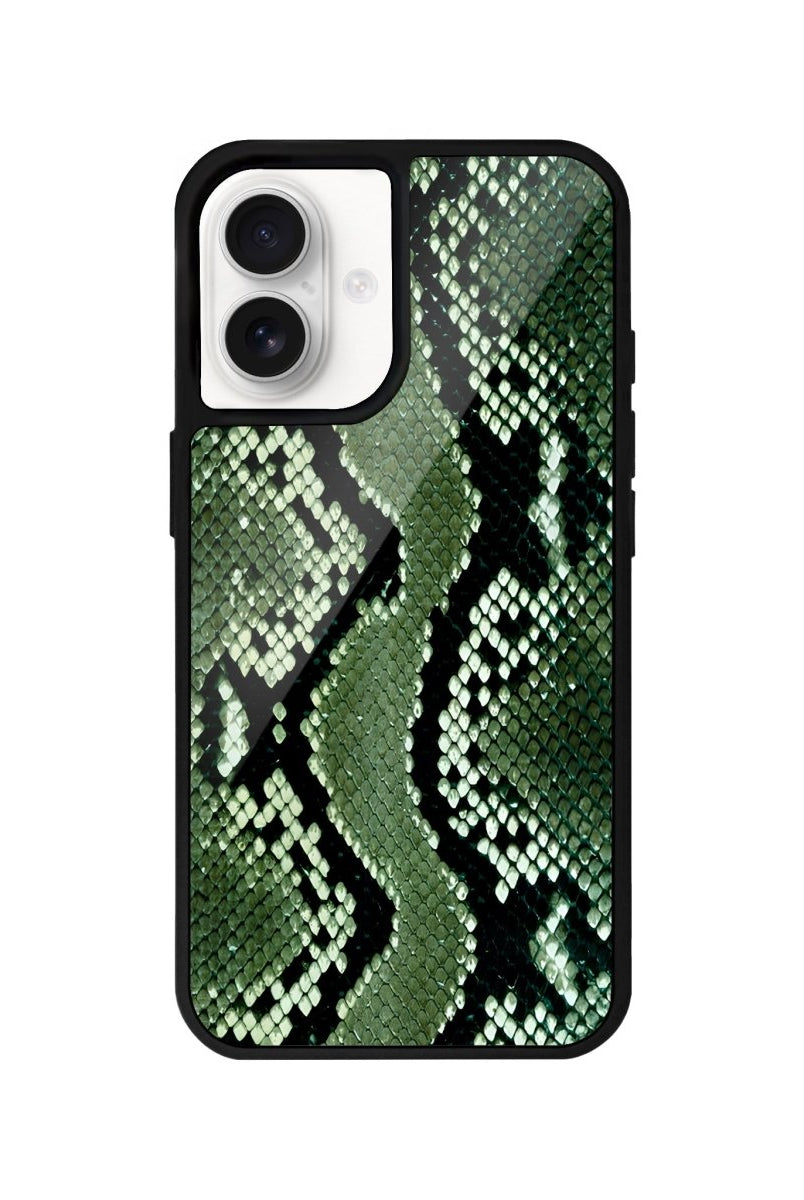 iPhone 16 Green Skin Glossy Cam Telefon Kılıfı - SUMTHINCS