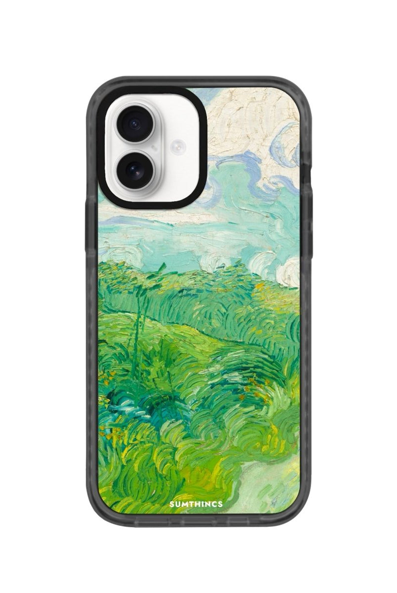 iPhone 16 Green Wheat Fields Procase Şeffaf Telefon Kılıfı Antrasit - SUMTHINCS