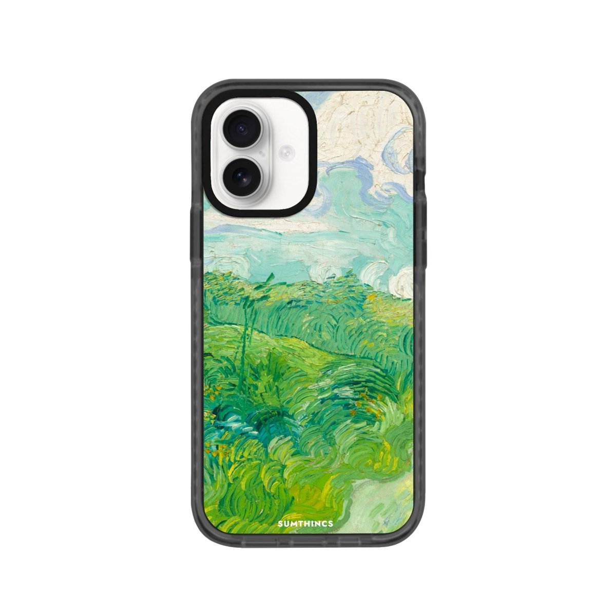 iPhone 16 Green Wheat Fields Procase Şeffaf Telefon Kılıfı Antrasit - SUMTHINCS