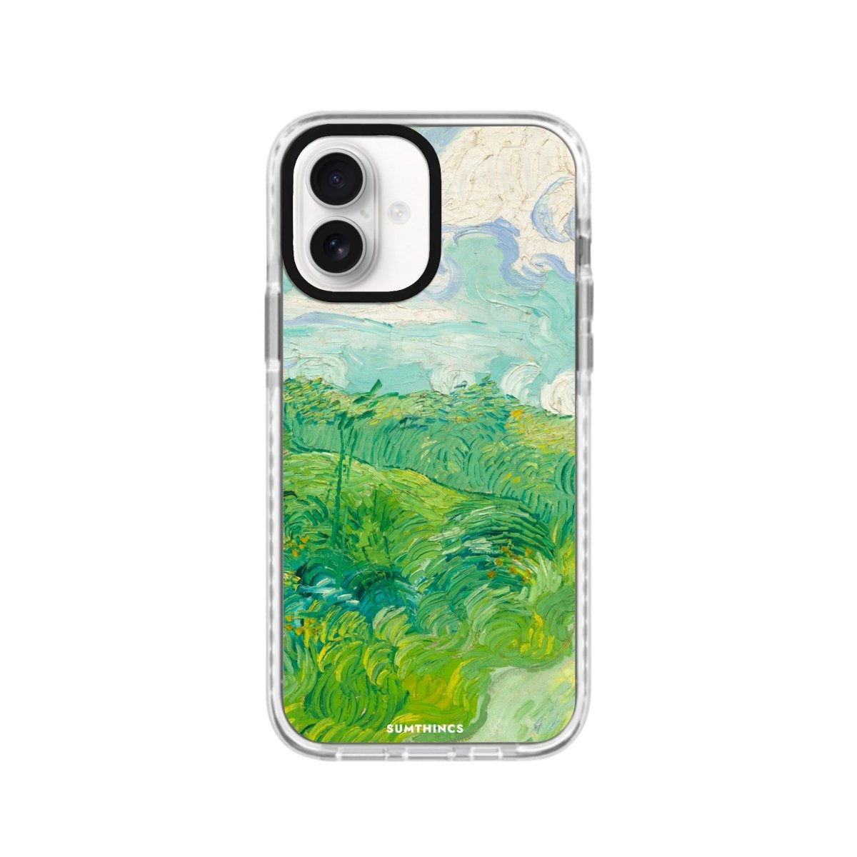 iPhone 16 Green Wheat Fields Procase Şeffaf Telefon Kılıfı Beyaz Şeffaf - SUMTHINCS