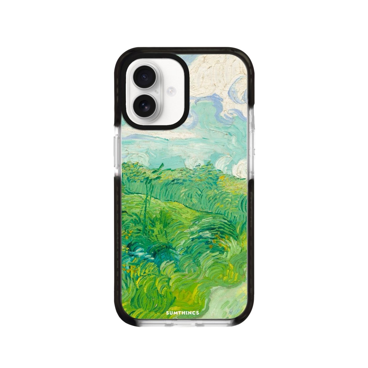 iPhone 16 Green Wheat Fields Procase Şeffaf Telefon Kılıfı Siyah Şeffaf - SUMTHINCS
