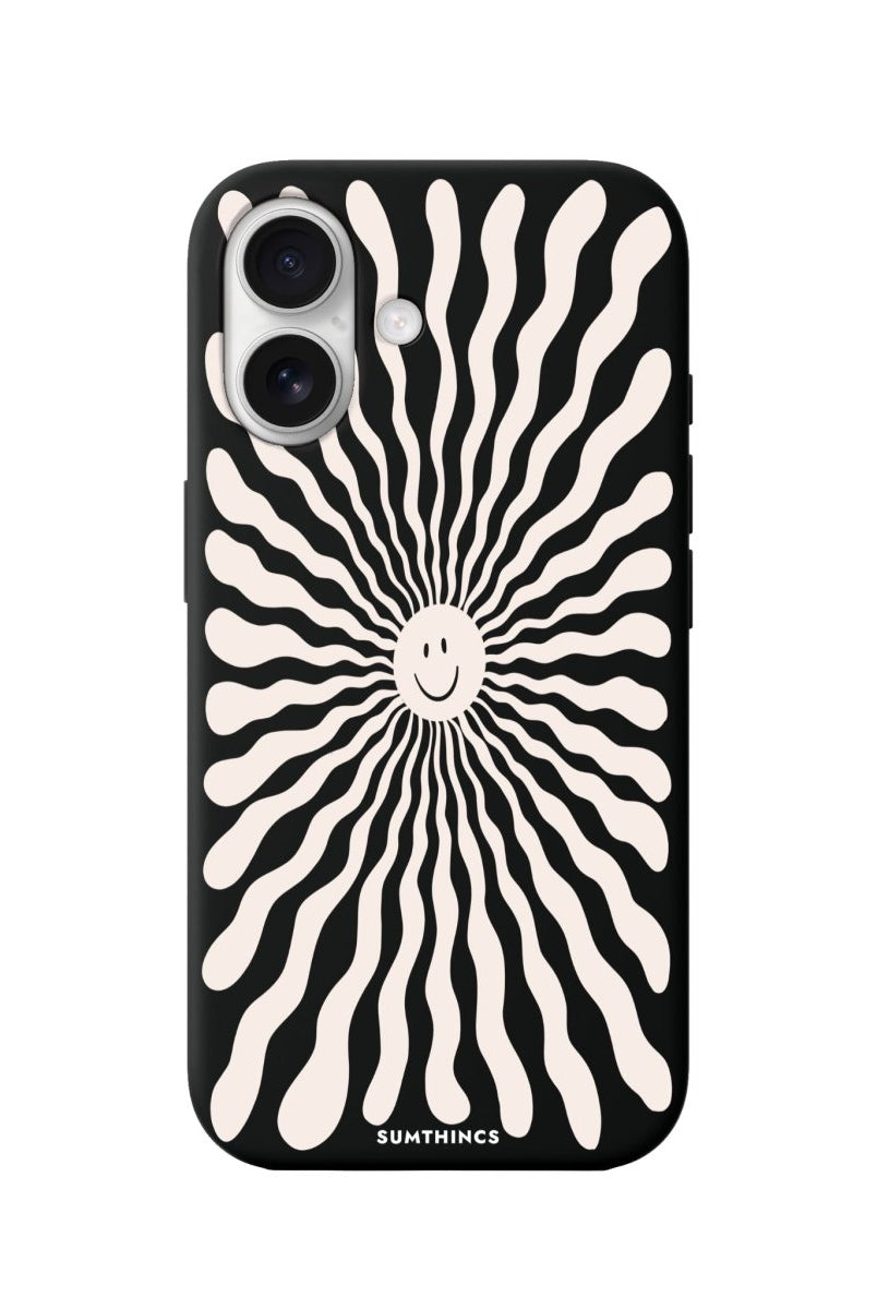 iPhone 16 Happy Little Sun Premium Telefon Kılıfı Siyah - SUMTHINCS