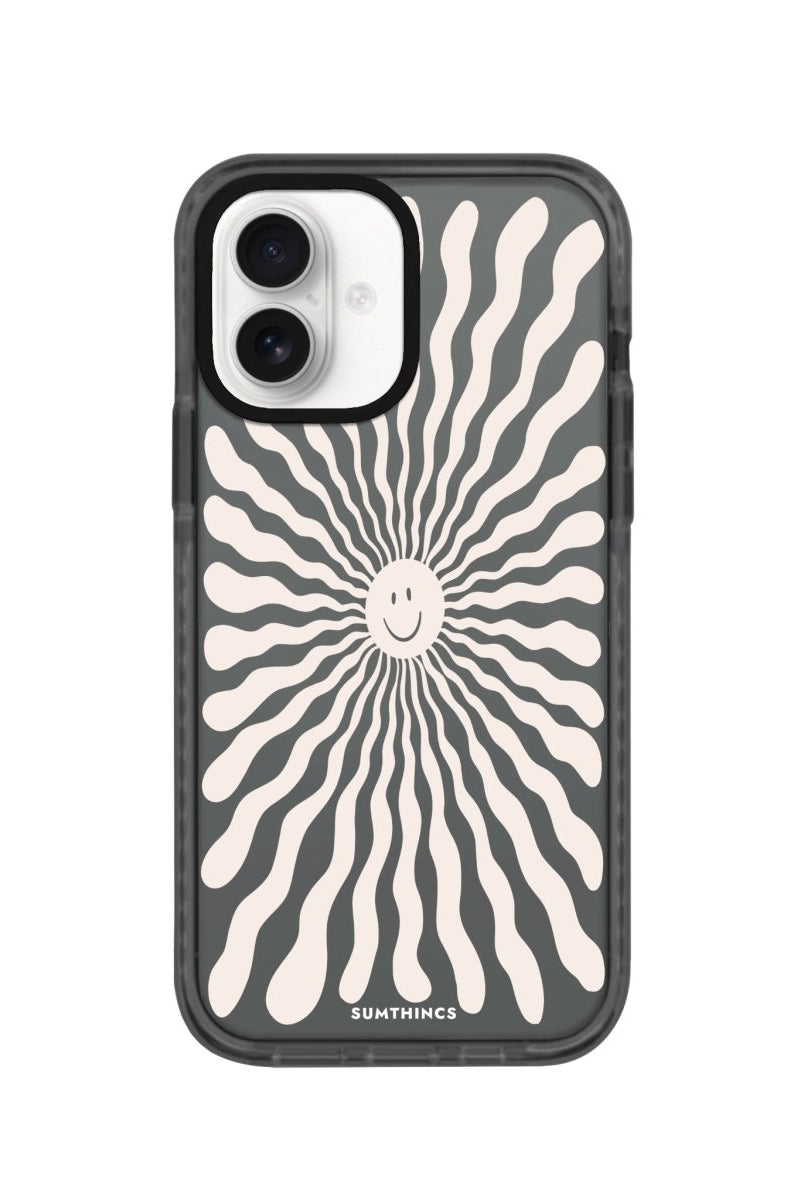 iPhone 16 Happy Little Sun Procase Şeffaf Telefon Kılıfı Antrasit - SUMTHINCS