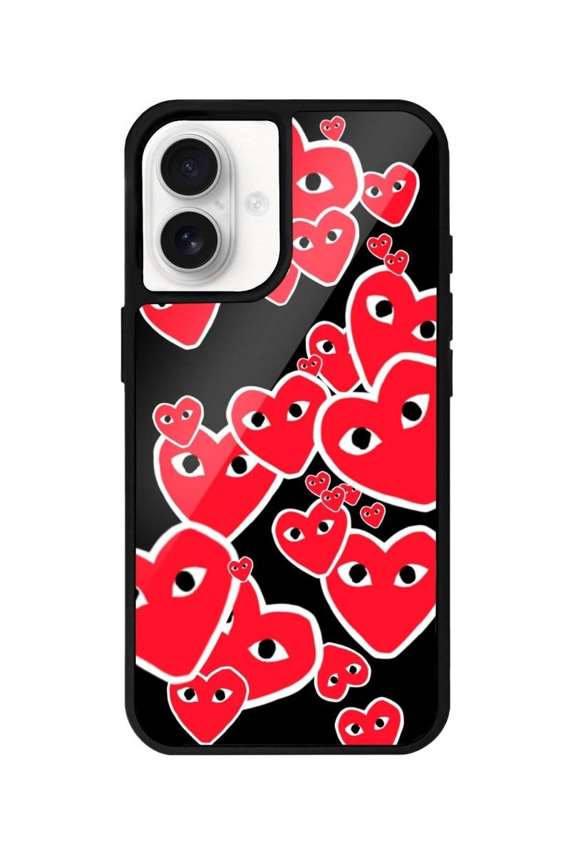 iPhone 16 Hearts Glossy Cam Telefon Kılıfı - SUMTHINCS