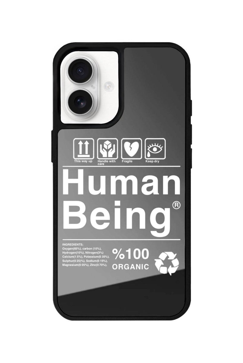 iPhone 16 Human Being Mirror Aynalı Telefon Kılıfı Antrasit - SUMTHINCS