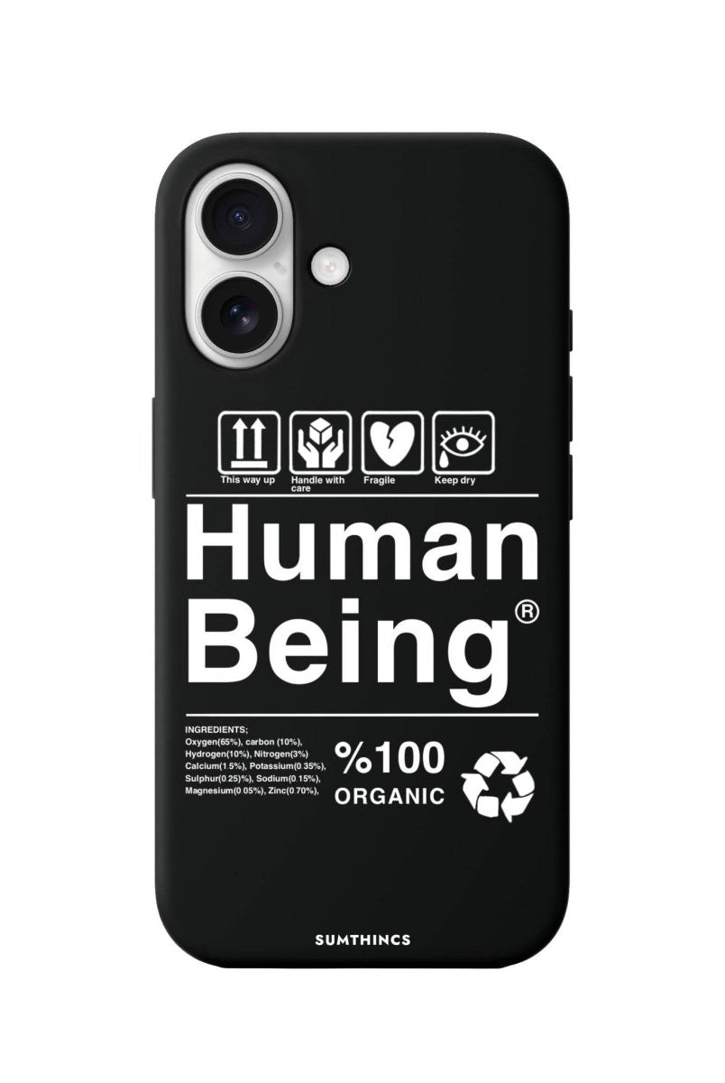 iPhone 16 Human Being Premium Telefon Kılıfı Siyah - SUMTHINCS