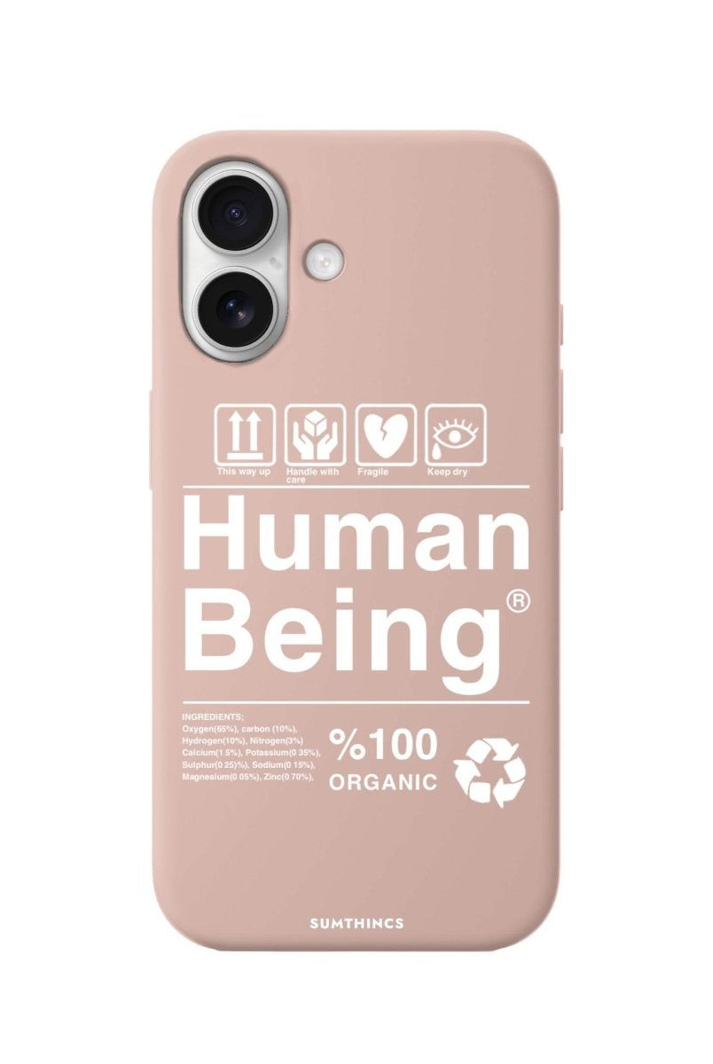 iPhone 16 Human Being Premium Telefon Kılıfı Bej - SUMTHINCS