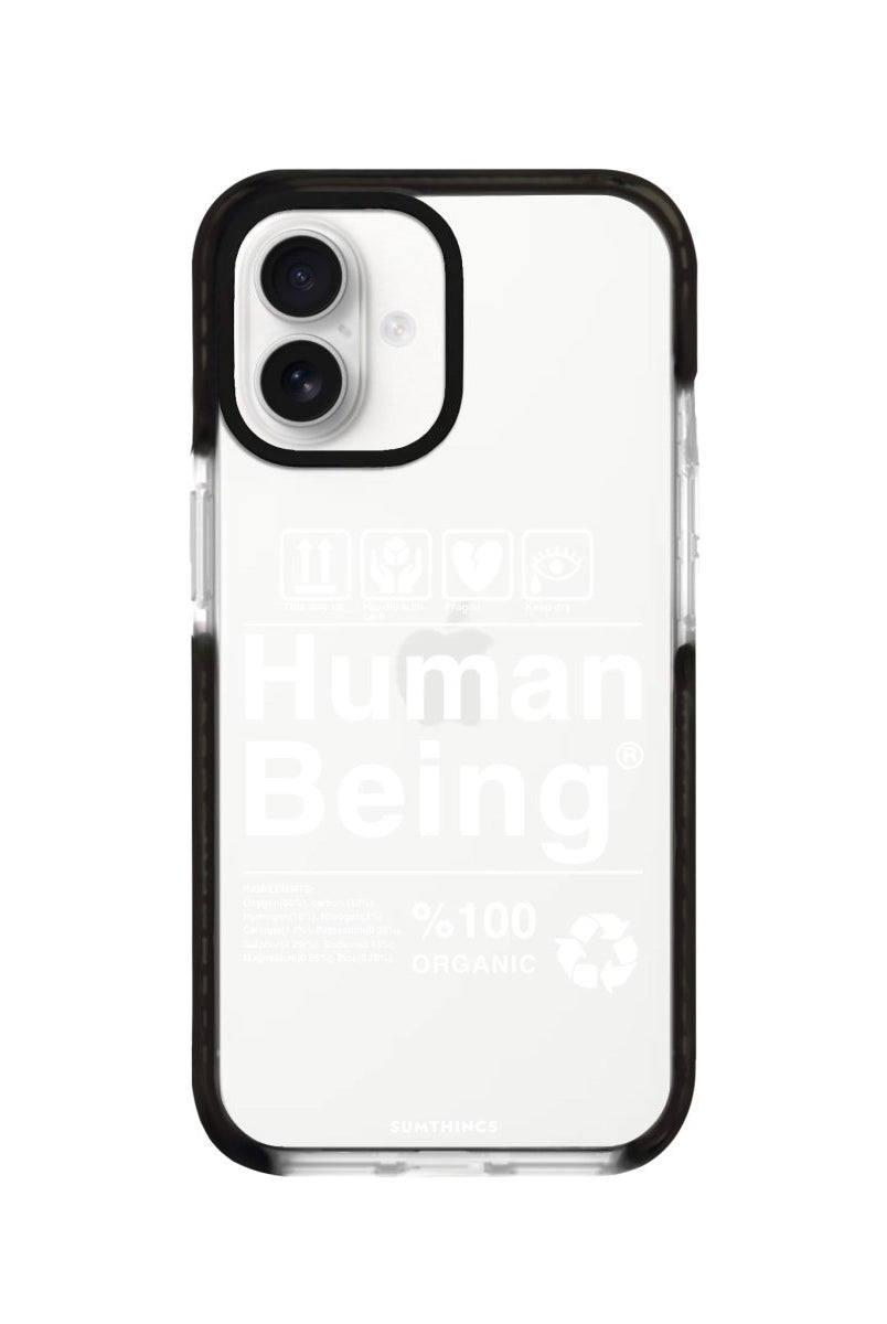iPhone 16 Human Being Procase Şeffaf Telefon Kılıfı Siyah Şeffaf - SUMTHINCS
