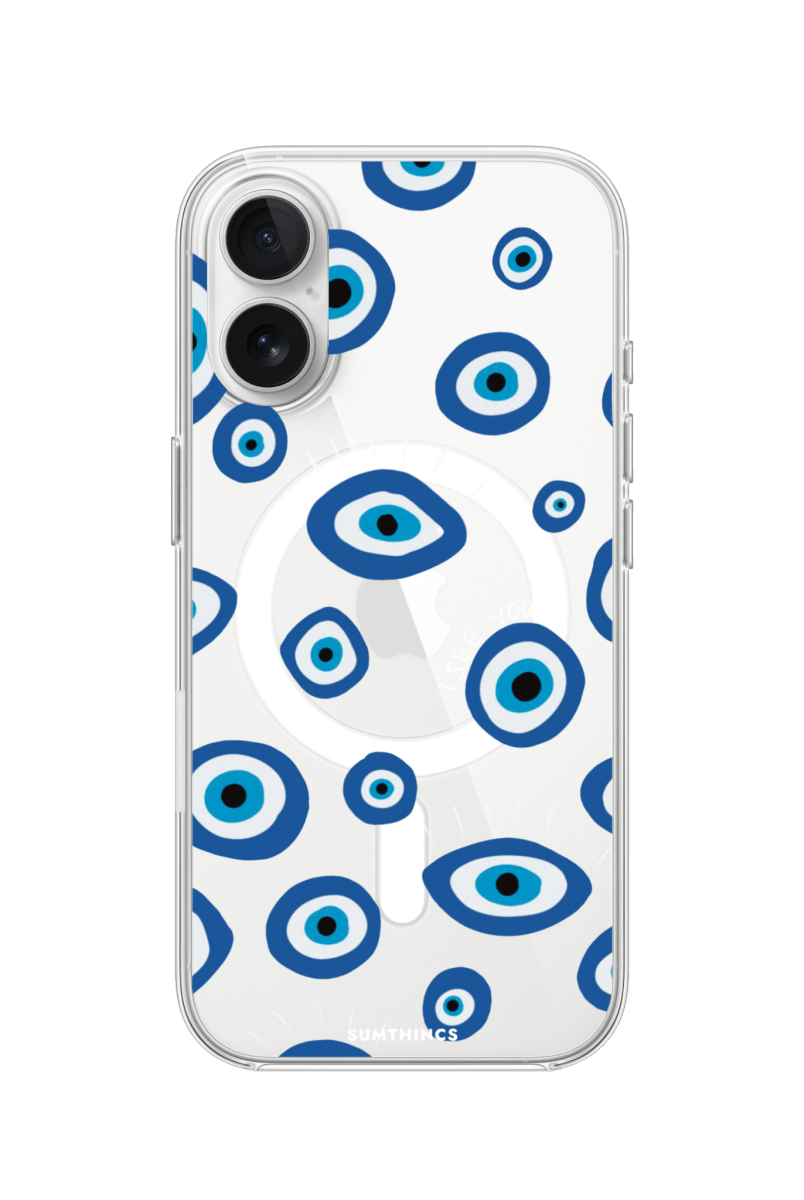 iPhone 16 I See You Clear Magsafe Şeffaf Telefon Kılıfı - SUMTHINCS