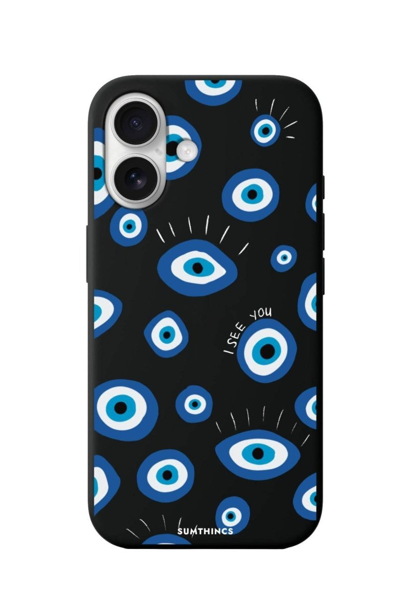 iPhone 16 I See You Premium Telefon Kılıfı Siyah - SUMTHINCS