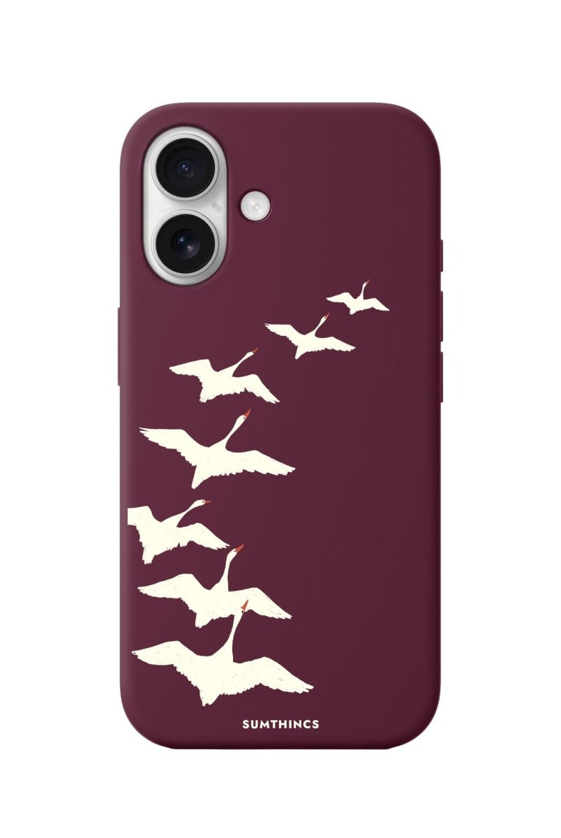 iPhone 16 Journey Premium Telefon Kılıfı Bordo - SUMTHINCS