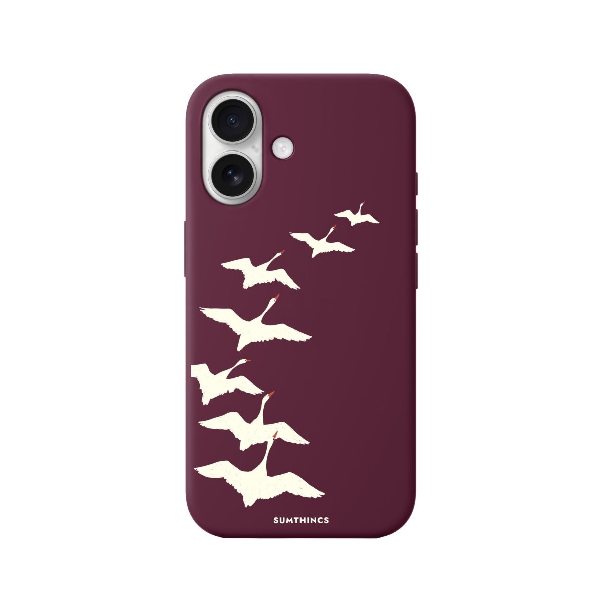 iPhone 16 Journey Premium Telefon Kılıfı Bordo - SUMTHINCS