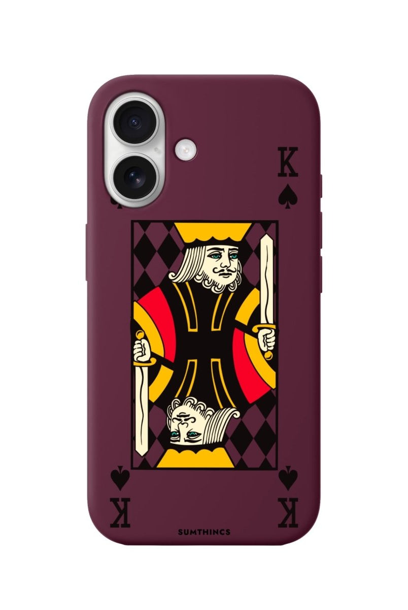 iPhone 16 King Premium Telefon Kılıfı Bordo - SUMTHINCS