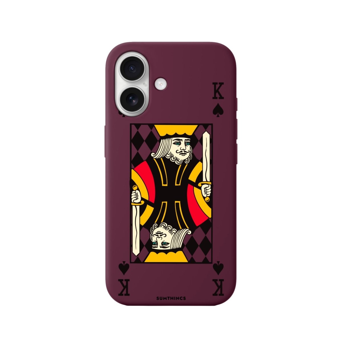 iPhone 16 King Premium Telefon Kılıfı Bordo - SUMTHINCS