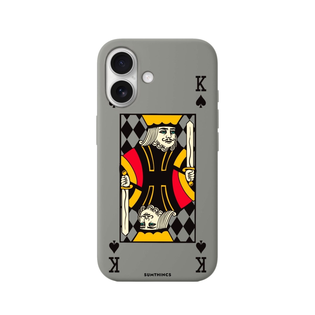 iPhone 16 King Premium Telefon Kılıfı Gri - SUMTHINCS