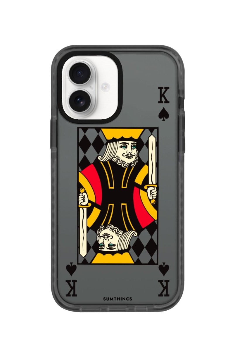 iPhone 16 King Procase Şeffaf Telefon Kılıfı Antrasit - SUMTHINCS