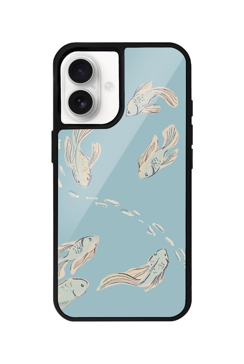 iPhone 16 Koi Fish Glossy Cam Telefon Kılıfı - SUMTHINCS