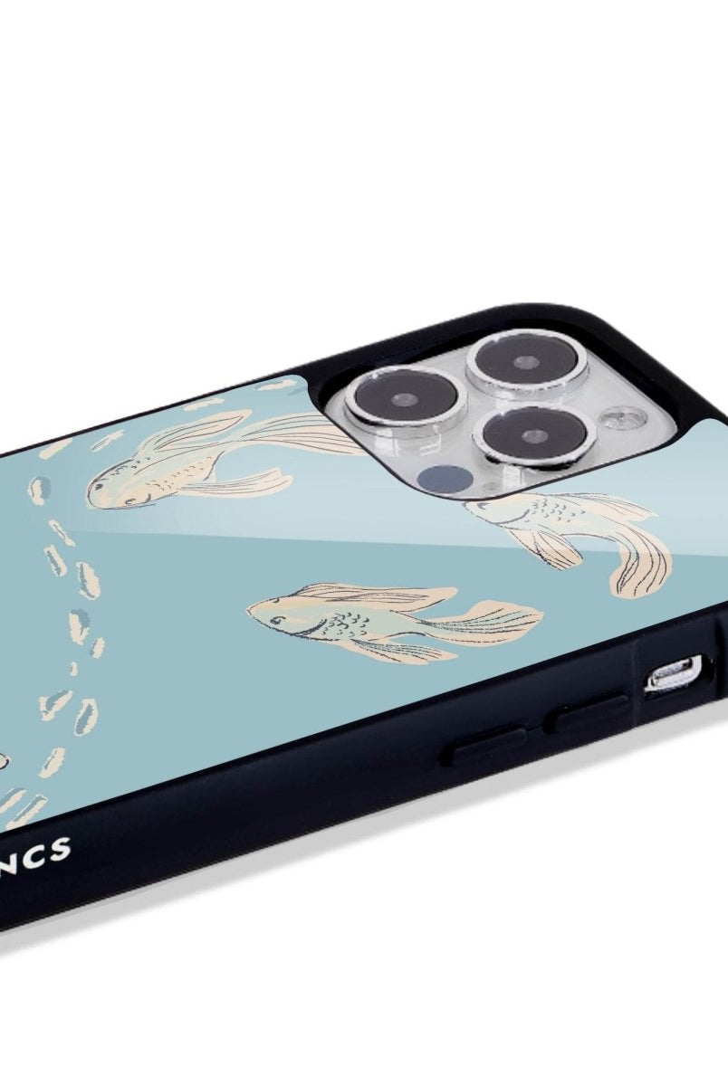 iPhone 16 Koi Fish Glossy Cam Telefon Kılıfı - SUMTHINCS