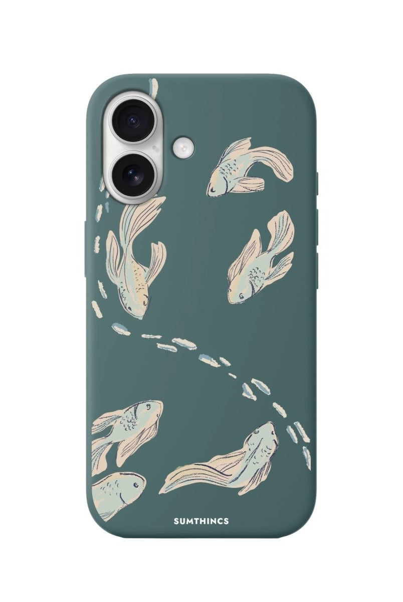iPhone 16 Koi Fish Premium Telefon Kılıfı Kaktüs Yeşili - SUMTHINCS
