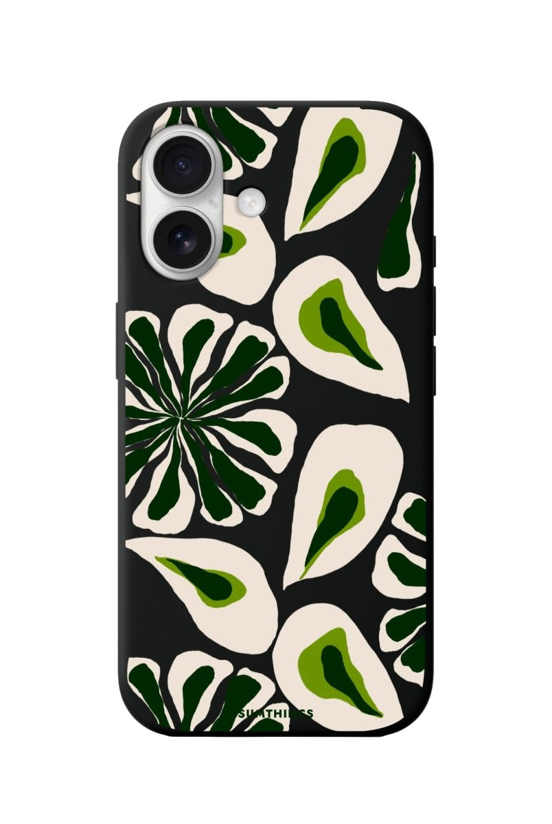 iPhone 16 Leafs Premium Telefon Kılıfı Siyah - SUMTHINCS