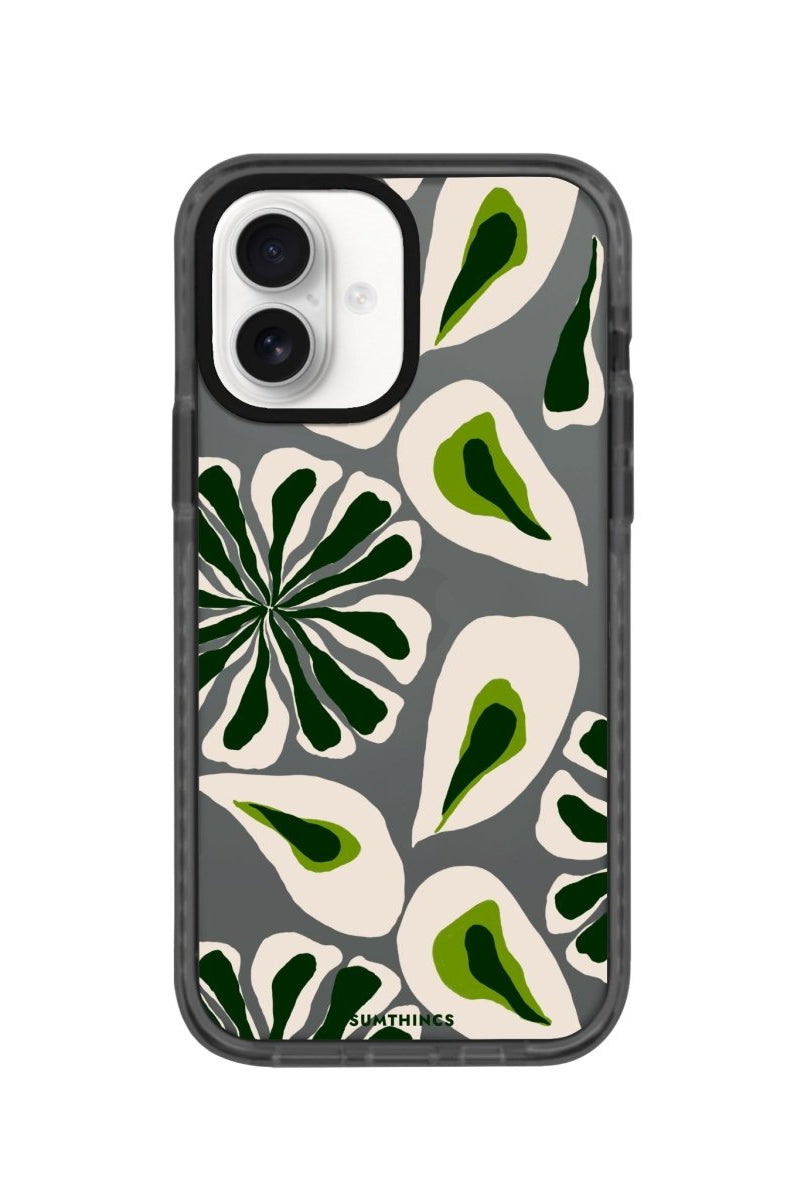 iPhone 16 Leafs Procase Şeffaf Telefon Kılıfı Antrasit - SUMTHINCS