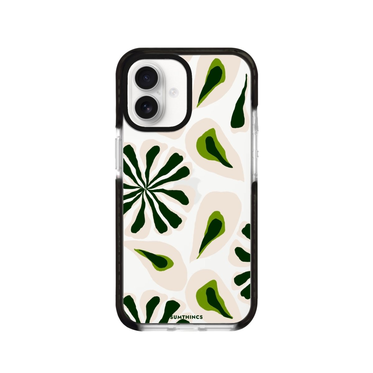 iPhone 16 Leafs Procase Şeffaf Telefon Kılıfı Siyah Şeffaf - SUMTHINCS