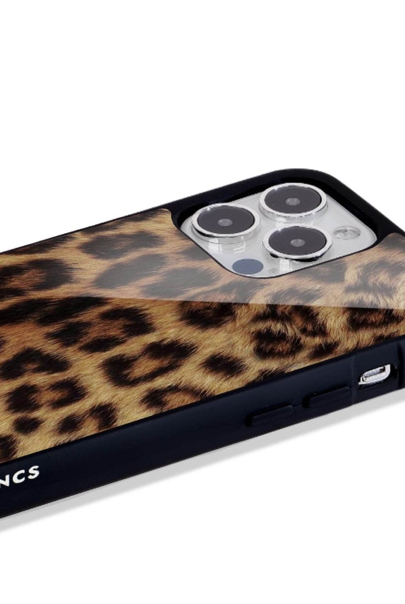 iPhone 16 Leopard Glossy Cam Telefon Kılıfı - SUMTHINCS