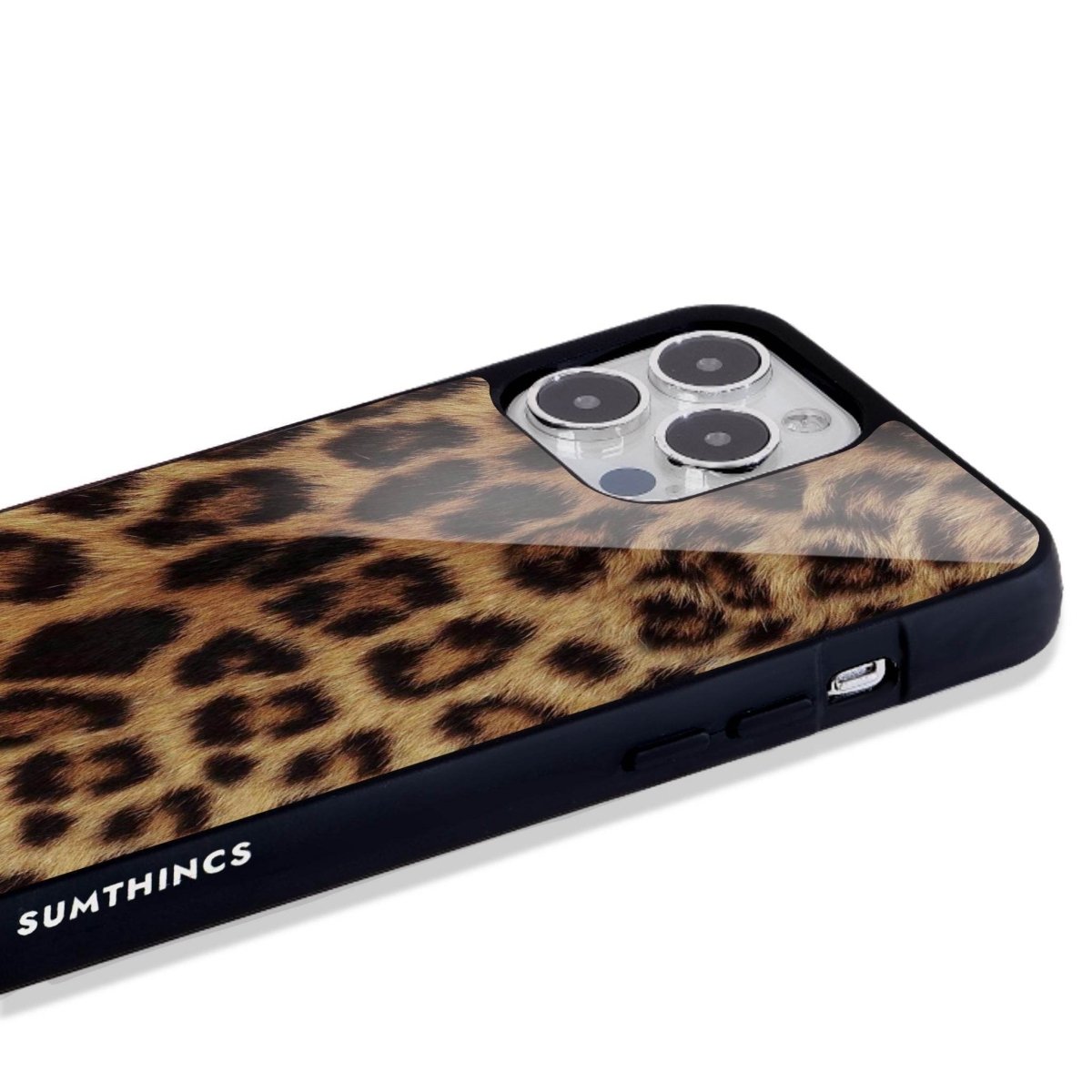 iPhone 16 Leopard Glossy Cam Telefon Kılıfı - SUMTHINCS