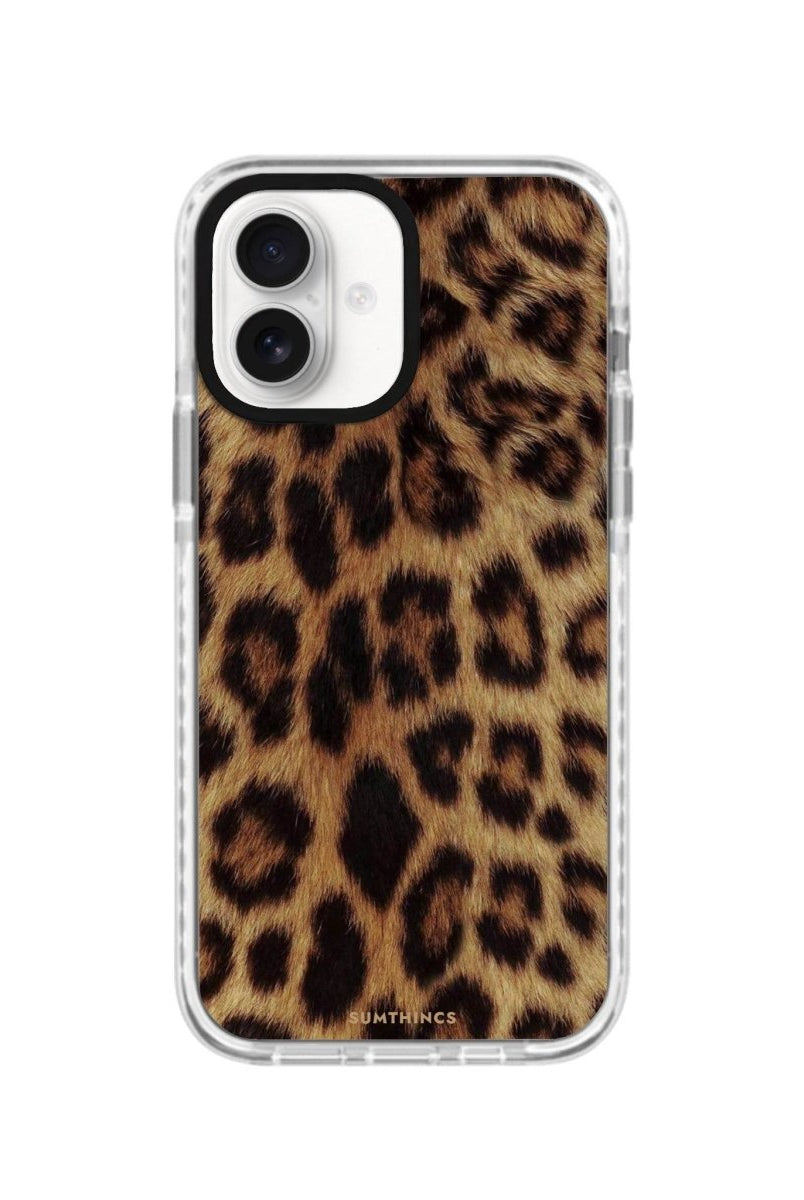 iPhone 16 Leopard Procase Şeffaf Telefon Kılıfı Beyaz Şeffaf - SUMTHINCS