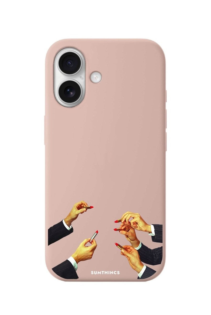 iPhone 16 Lipstick Premium Telefon Kılıfı Bej - SUMTHINCS